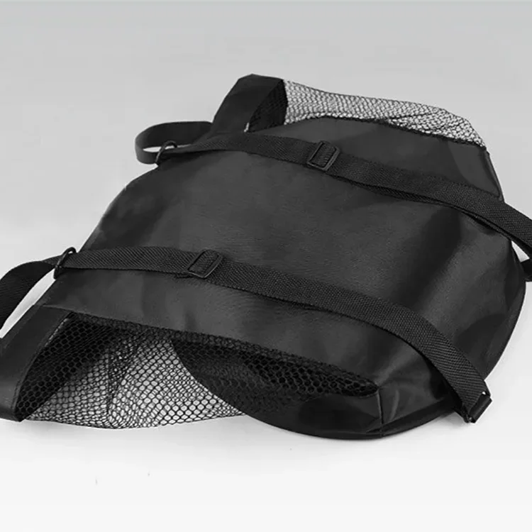 Small Drawstring Ball Bag Mesh Foldable Sport Equipment Bag Soccer Gym Bag for Basketball Volleyball Baseball Swimming or Beach