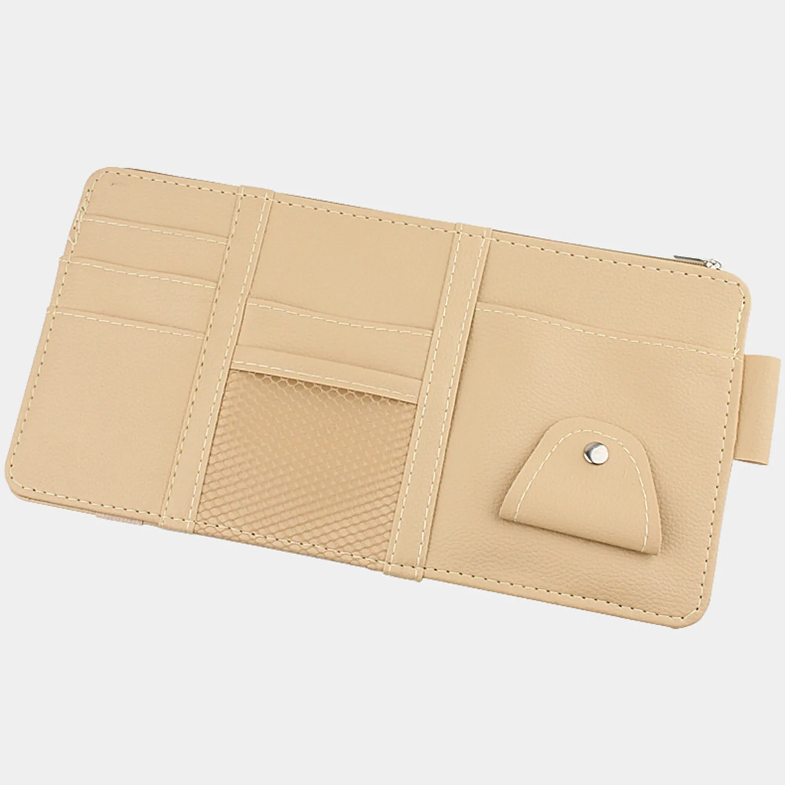 Car Sun Visor Organizer, Auto Interior Accessories Storage Pocket Truck Organizer Pouch Holder Tissue Case Bag for Card License - view 4