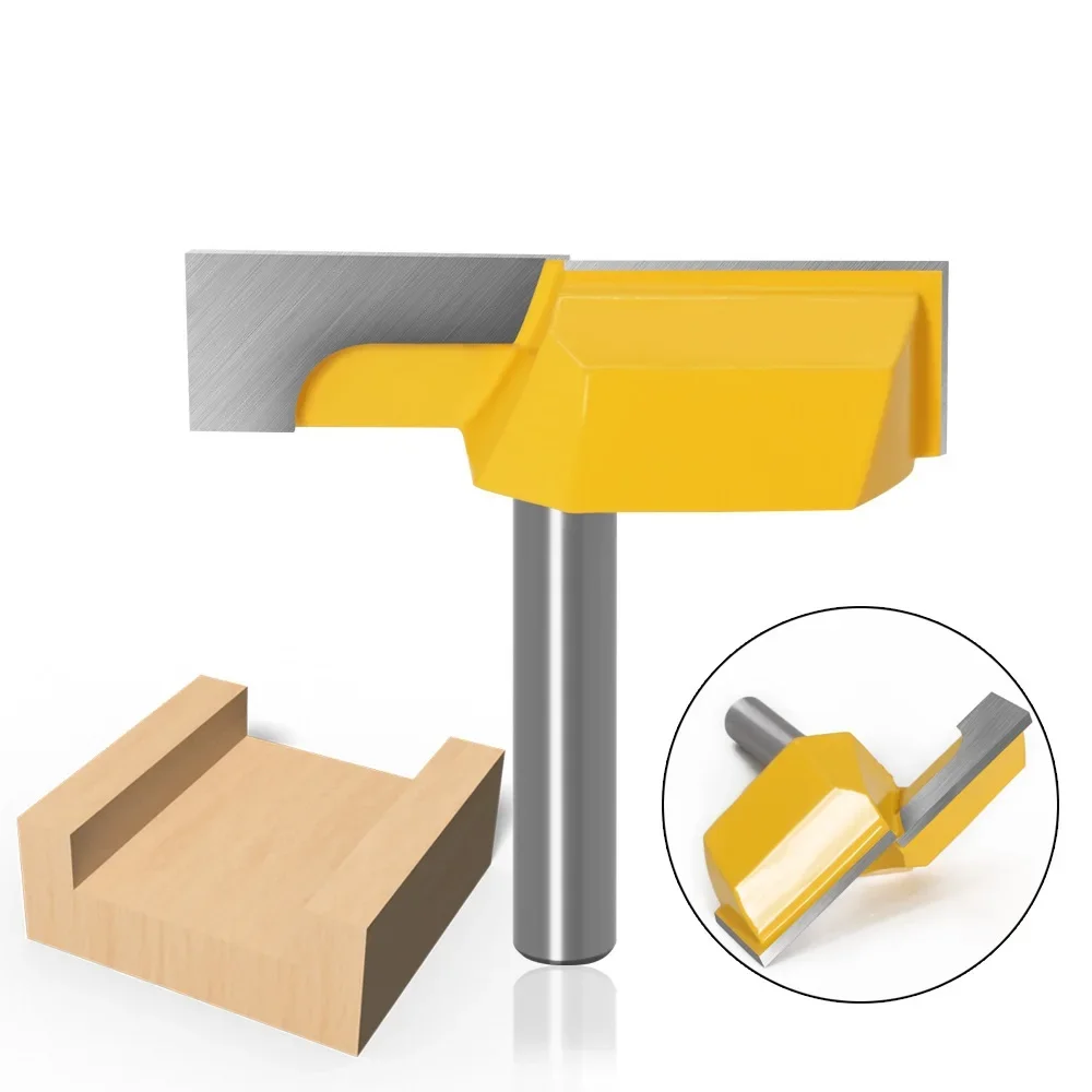 

Cleaning Bottom Router Bits with 8mm Shank,2-1/4 Cutting Diameter for Surface Planing Router Bit