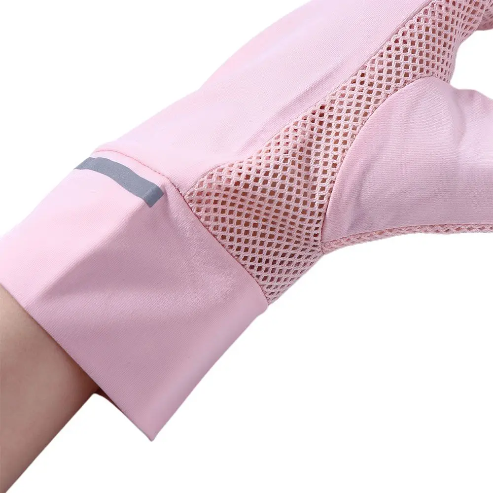 

Women Fashion Breathable Mesh UPF 50+ Anti-UV Mittens Touch Screen Driving Gloves Sunscreen Gloves