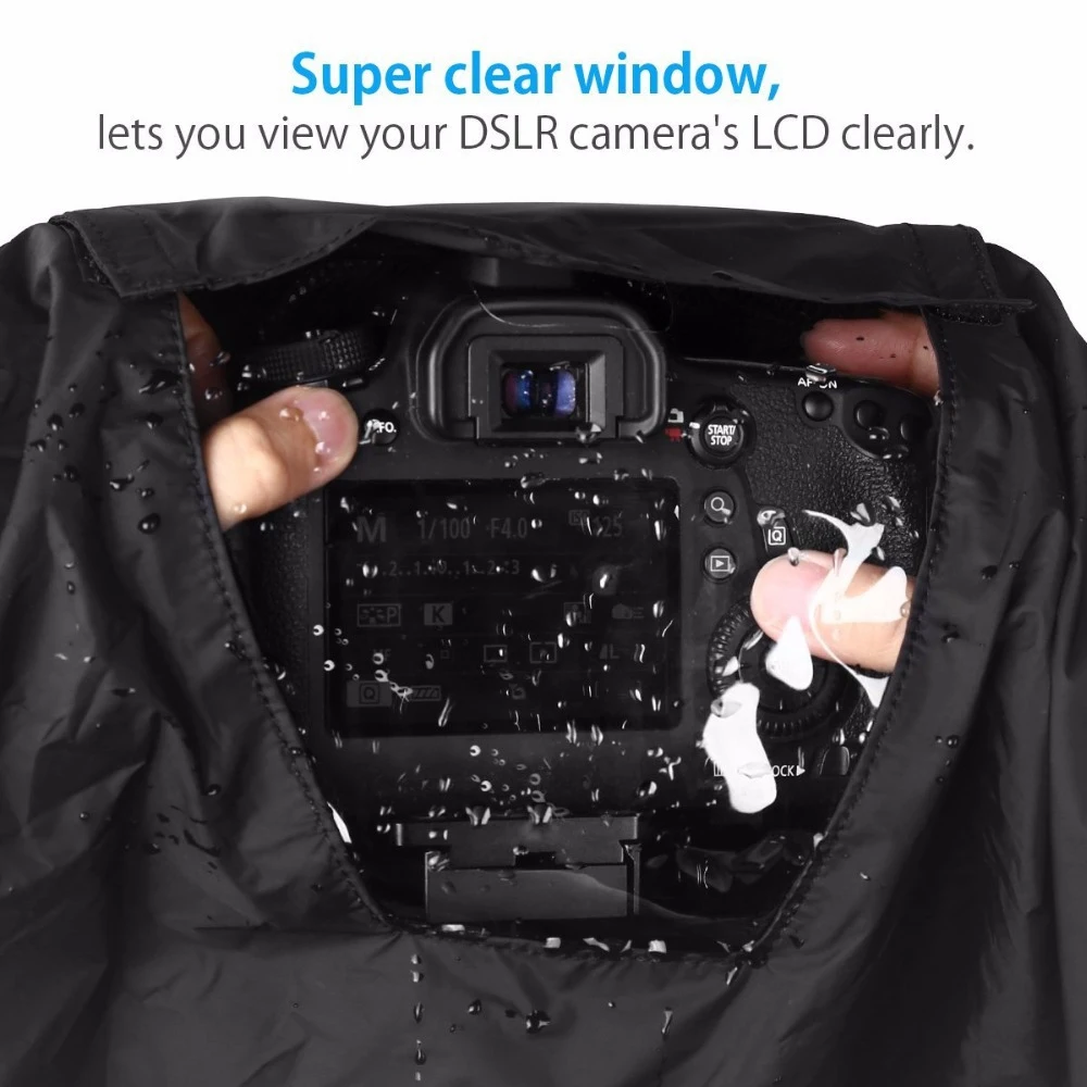 

A25P Universal Camera Photography Raincoat Medium Telephoto Lens Rainproof Sand Cover Slr Camera Rain Cover For Nikon Canon Dslr