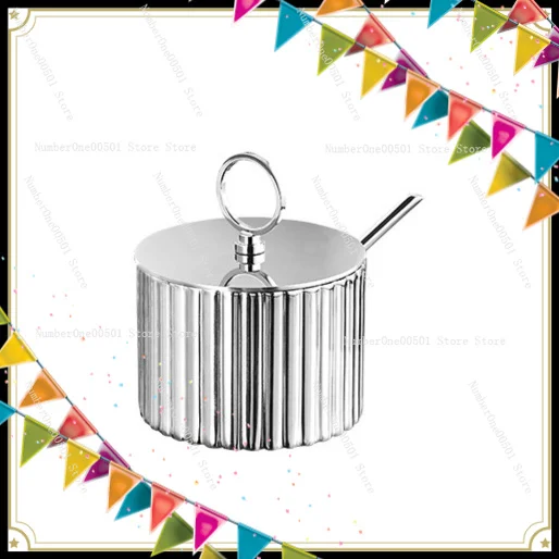 304 Seasoning Box Stainless Steel Kitchen Storage Box Jar Seasoning Bottle Monosodium Glutamate Salt Jar