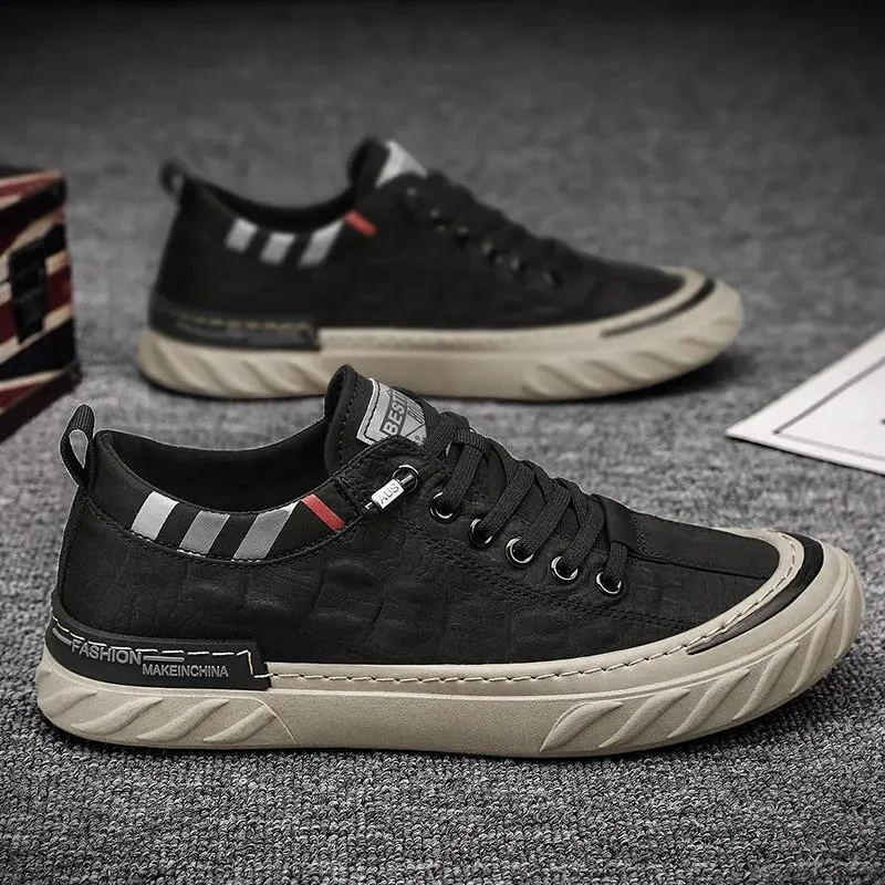 Old Beijing Cloth Shoes Breathable Ice Silk Cloth Casual Sports Flats Loafers Canvas Men Shoes Comfortable All-match Sneakers