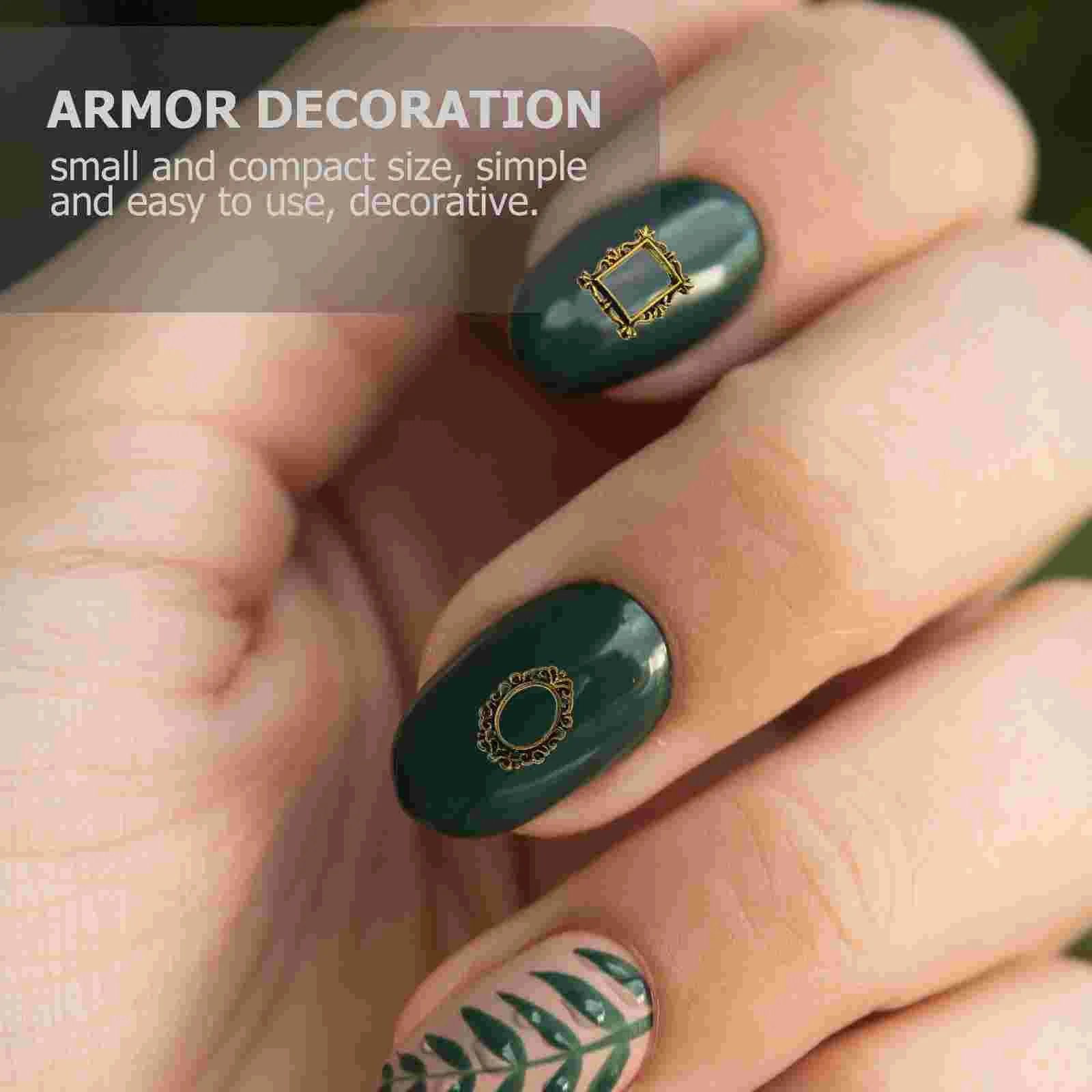 40 Stück Metall-Fotorahmen für Nagelkunst, barocker Bilderrahmen, Acrylpulver, Flüssigkeiten, Nagelstudio-Werkzeuge, professionelle Verwendung, Heimdekoration