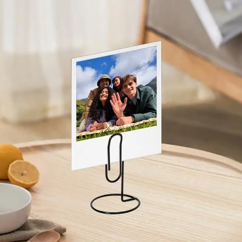 Galvanizado Imagem Titulares para Mesas, Sturdy Metal Foto Holder, Suporte Clip Multifuncional, Imagem Fio Criativo, 10X