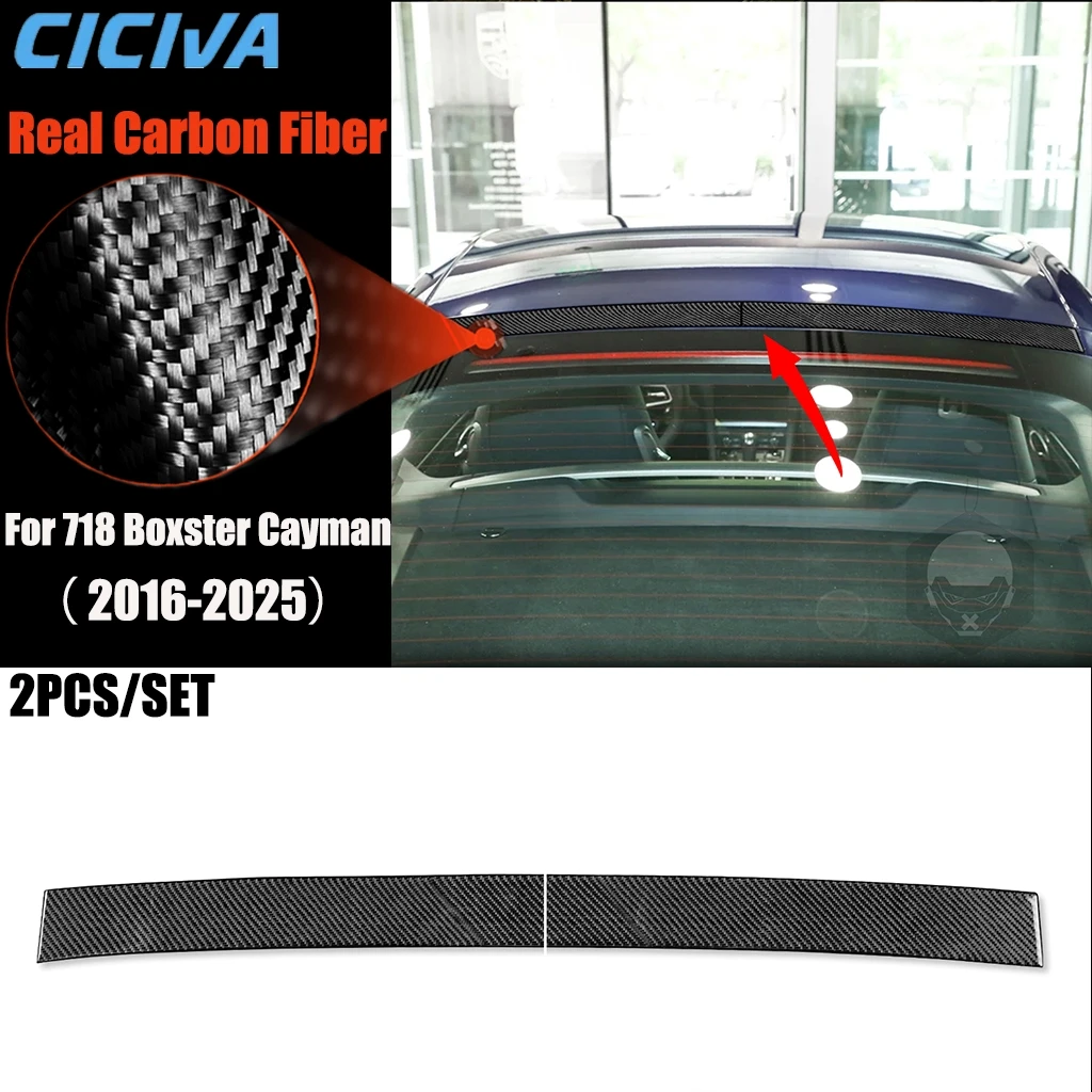 

Carbon Fiber Car Accessories Roof Panel Modified Exterior Trim Cover Sticker For Porsche 718 982 Boxster Cayman 2016-2025