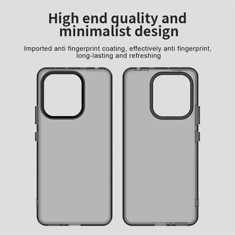 Custodia per telefono opaca Candy per Xiaomi Redmi Note 13 4G Cover posteriore antiurto per Redmi Note 13 4G Sensazione delicata sulla pelle чехол Funda