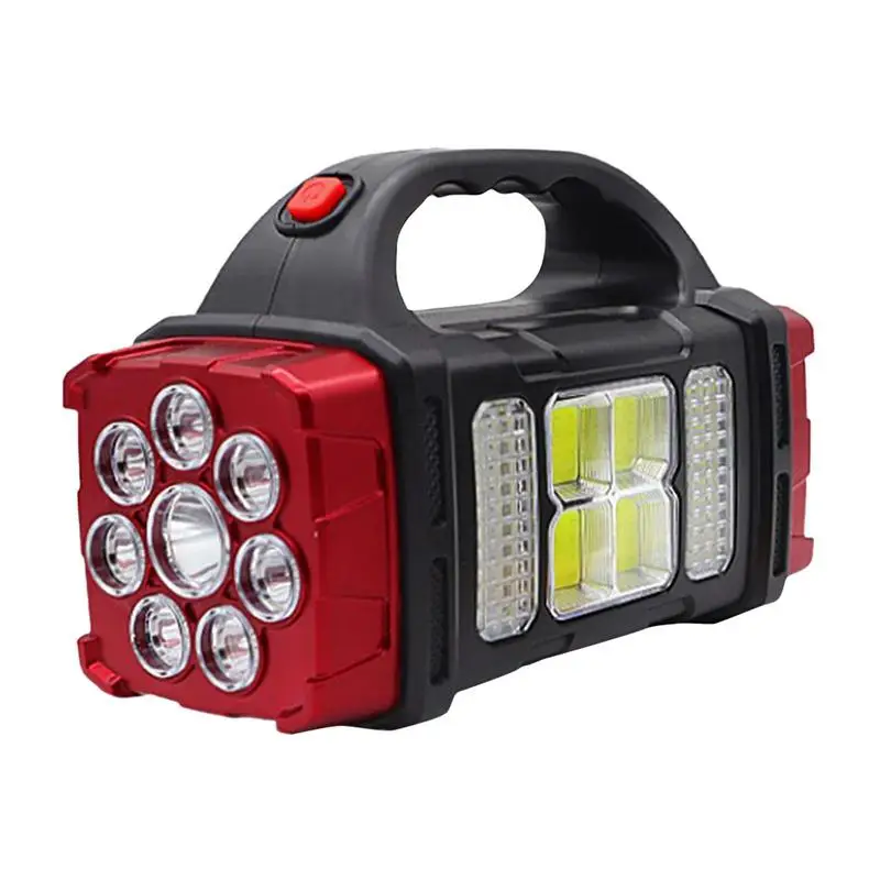 

400lm Rechargeable Flashlight Waterproof 4 Gears Torch Light Portable Powerful Lantern Solar USB Charging For Camping Hiking