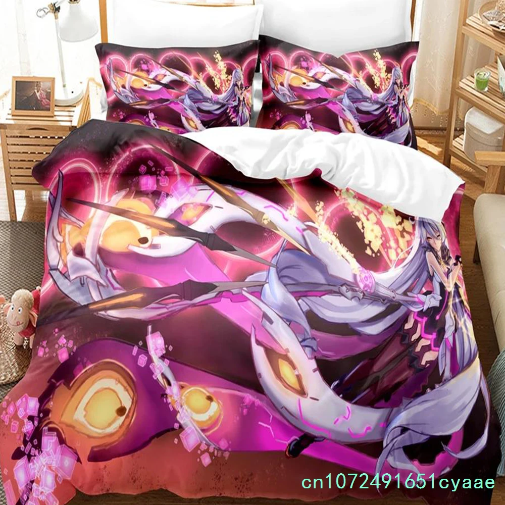 3D Anime Honkai Impact 3rd Bedding Set Printed Decorative 2/3pcs Duvet Cover Set Bedclothes Quilt Cover Home For Aldult Kid Teen