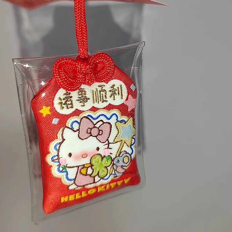 Sanrio Kuromi Pendant Kawaii Anime Student Hello Kitty Cartoon Cute Embroidery Car Accessories Backpack Decoration Gifts