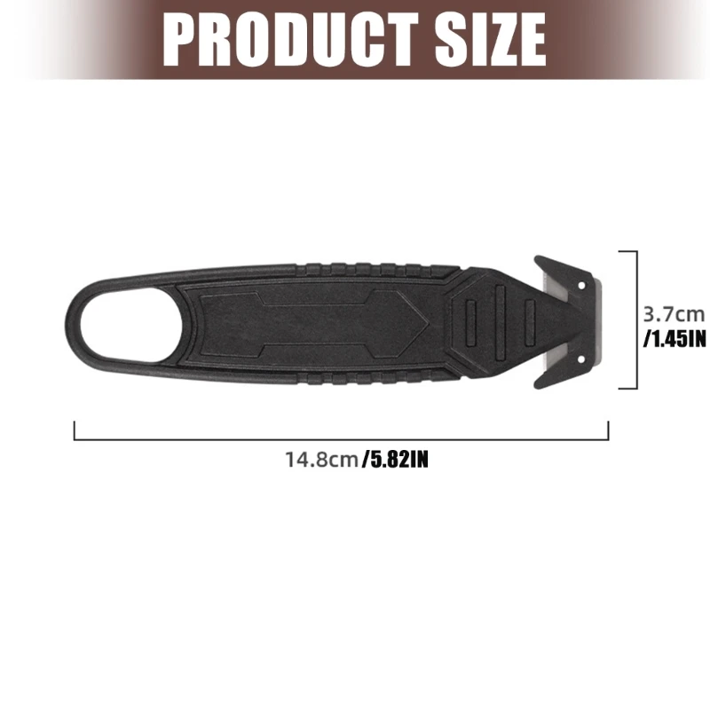 قاطع صندوق احترافي X6HB مع مكشطة وقبضة مريحة وقاطع أمان للمهام الصناعية للمكتب المنزلي