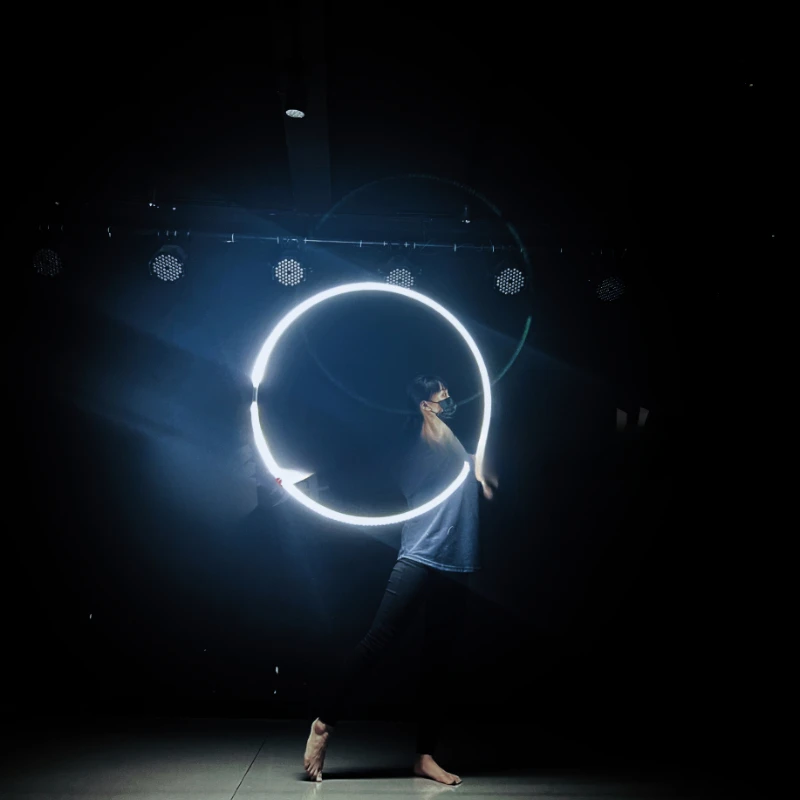 Illuminated Hula Hoop Stage Performance