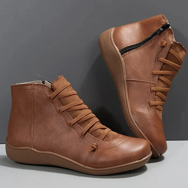 Bottes de style britannique rétro pour femmes, chaussures chaudes imperméables, automne, hiver, haute qualité, nouveau
