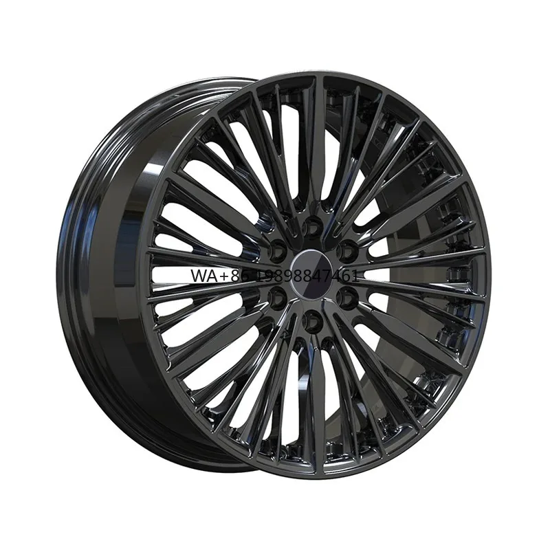 

Custom High Load Capacity Off Road Capable Matte Black Bright Black Attractive Design Multispoke Sports Car Rims 17 18 19 20 21