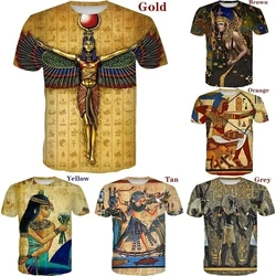 Horus Ancient Horus T-shirt Egyptian God Eye Of Egypt Pharaoh Anubis Face T Shirt For Men Women Funny Tops Streetwear Tees Homme