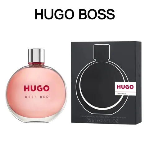 Hugo Boss Ladies Deep Red EDP Spray 75ml Amber and Vanilla Scent, Women's Perfume, Original and Authentic, Long-Lasting Fragrance