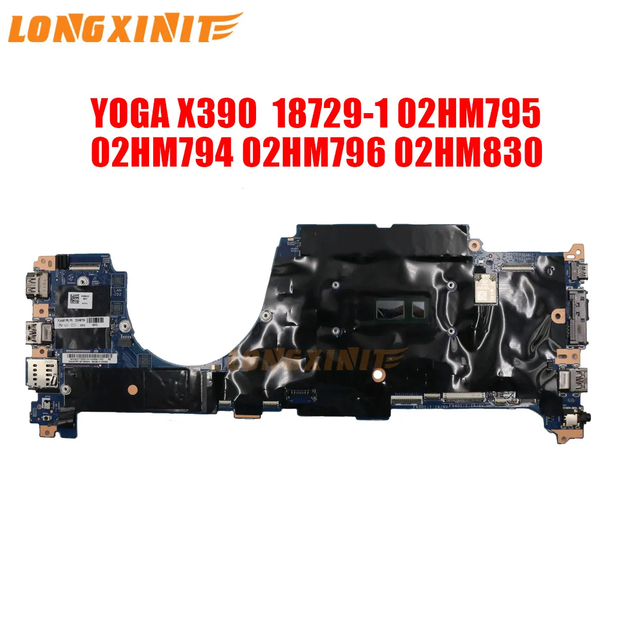 

18729-1 For Lenovo ThinkPad YOGA X390 5B21C15313 Laptop Motherboard With.CPU i5-8365U I7-8565U