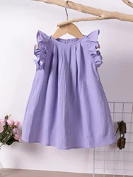 Hot Selling Korean Style Summer Girl Fashion Cute Dress Sleeveless Casual Summer Casual Dress