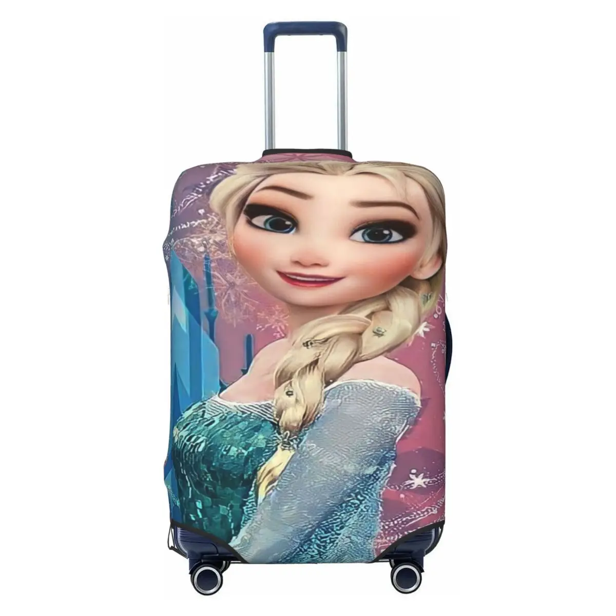 

Custom F-Frozen Cartoon Elsa Luggage Cover Protector Funny Travel Suitcase Covers for 18-32 Inch