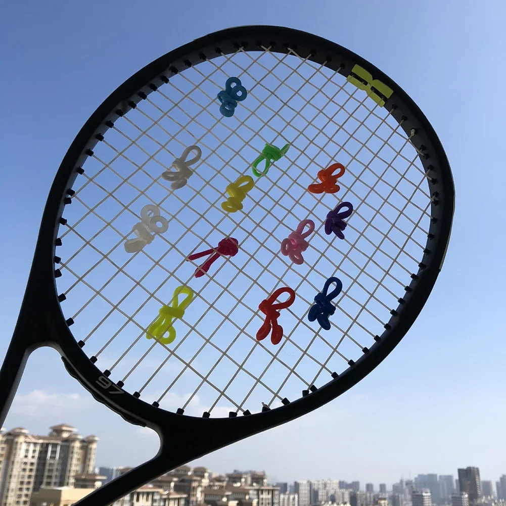 

10Pcs Tennis Vibration Dampener Shock Absorbers Long Soft Silicone Tennis Racket Dampener For Tennis Racket And Strings Parts