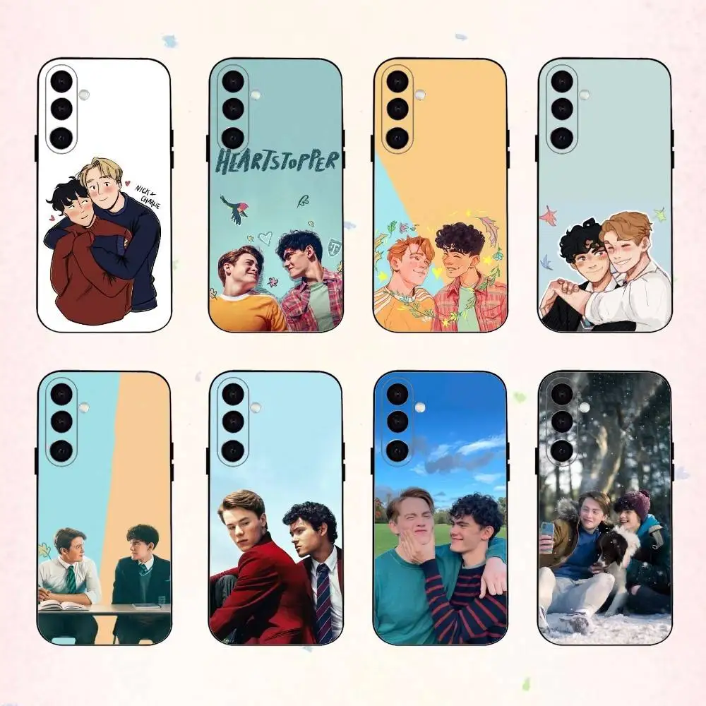 

W-Warm New H-Heartstopper Movie phone Case For Samsung Galaxy A73,A72,A71,A70,A53,A52,A51,Others Soft Black Shell