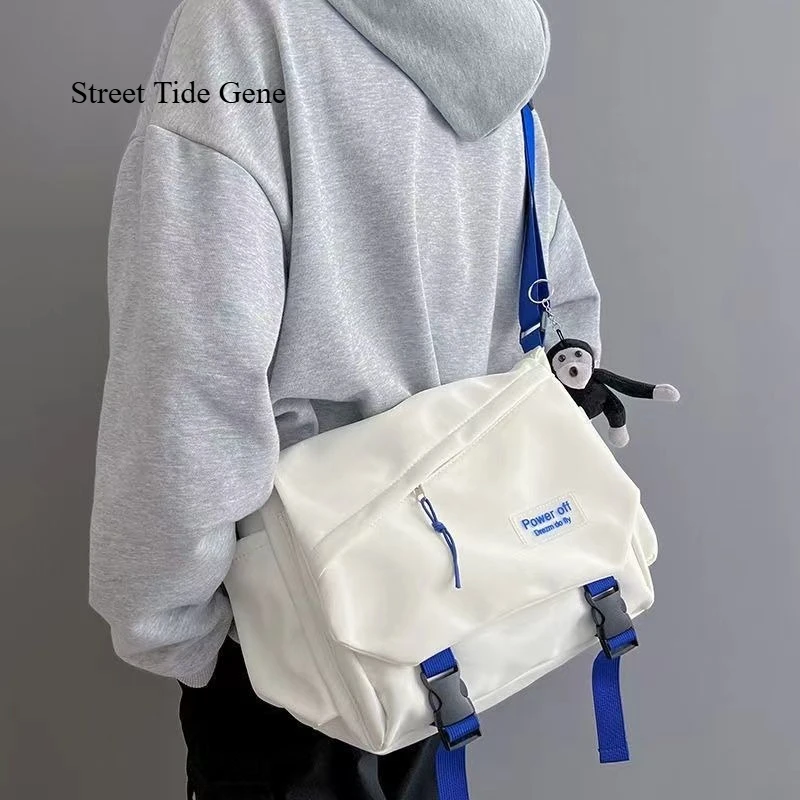 

Crossbody bag men's trendy Japanese casual large capacity postman bag men's bag sports shoulder bag student