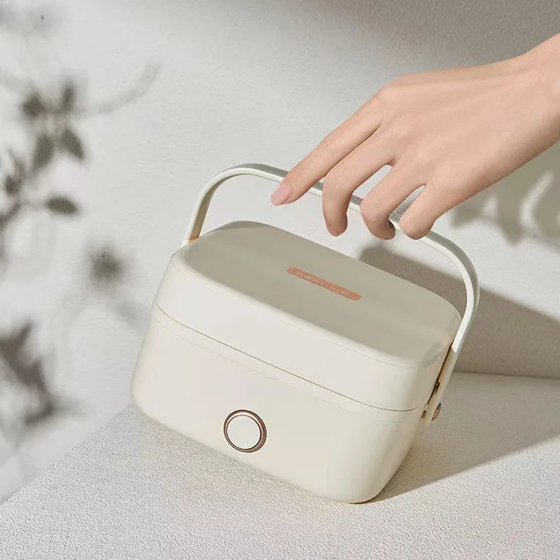 1000ML Lunch Box Elettrico Fornello di Riso Portatile Riscaldamento Bento Box Cibo A Vapore Contenitore di Cottura Pasto Lunch Box Scaldavivande 220V