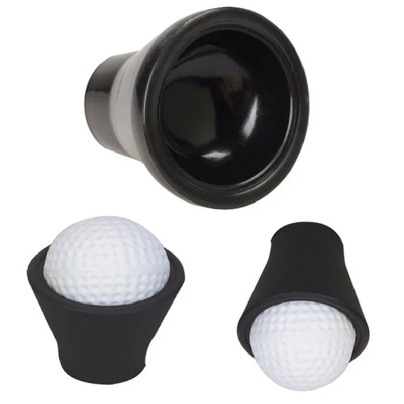 Rubber Golf Ball Retriever Putter Grip Retriever Pickup Device Golf Training Aids Pick Up Tools Suction Cup