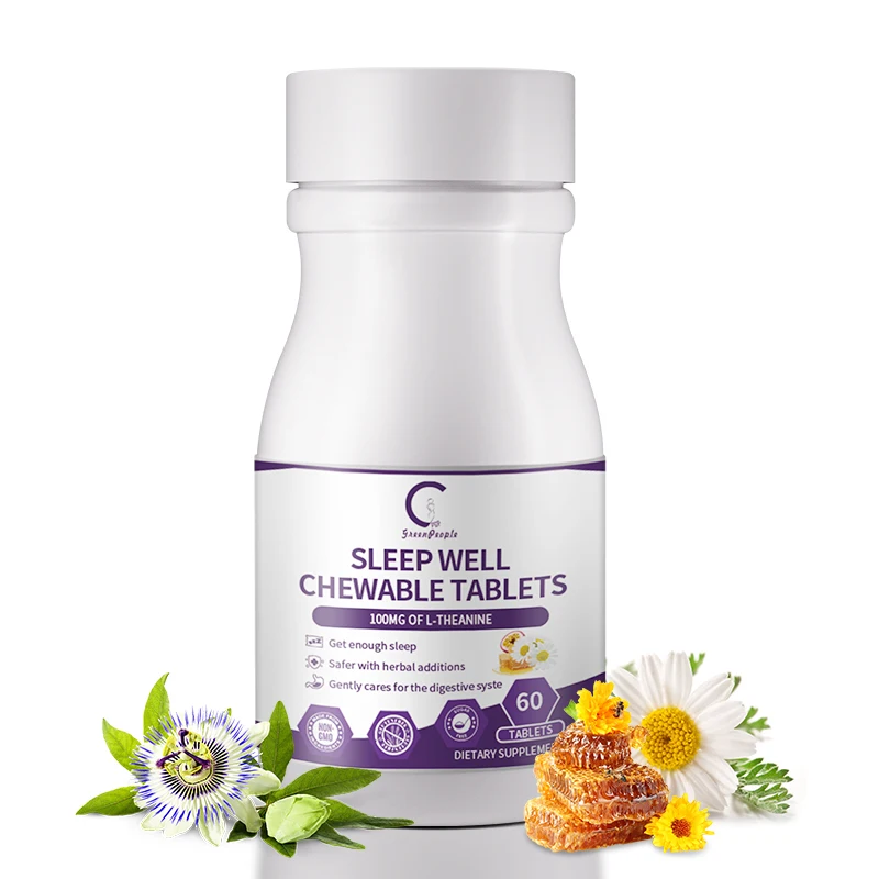 

SLEEP WELL CHEWABLE with Melatonin Aids Sleep, Improves Sleep Quality, Promotes Deep Sleep, Relieves Stress and Anxiety ﻿