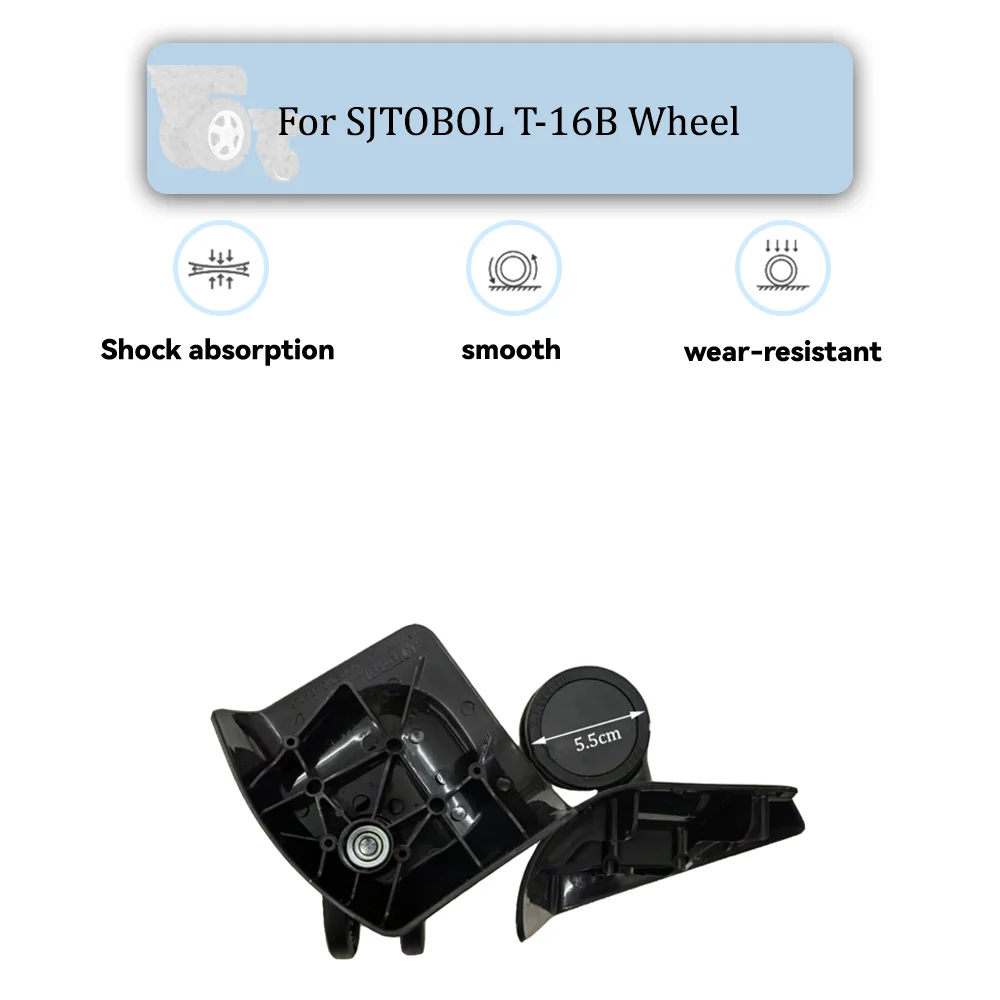 

For SJTOBOL T-16B Universal Wheel Replacement Suitcase Silent Smooth Convenient Shock Absorbing Rotating Accessories Wheels