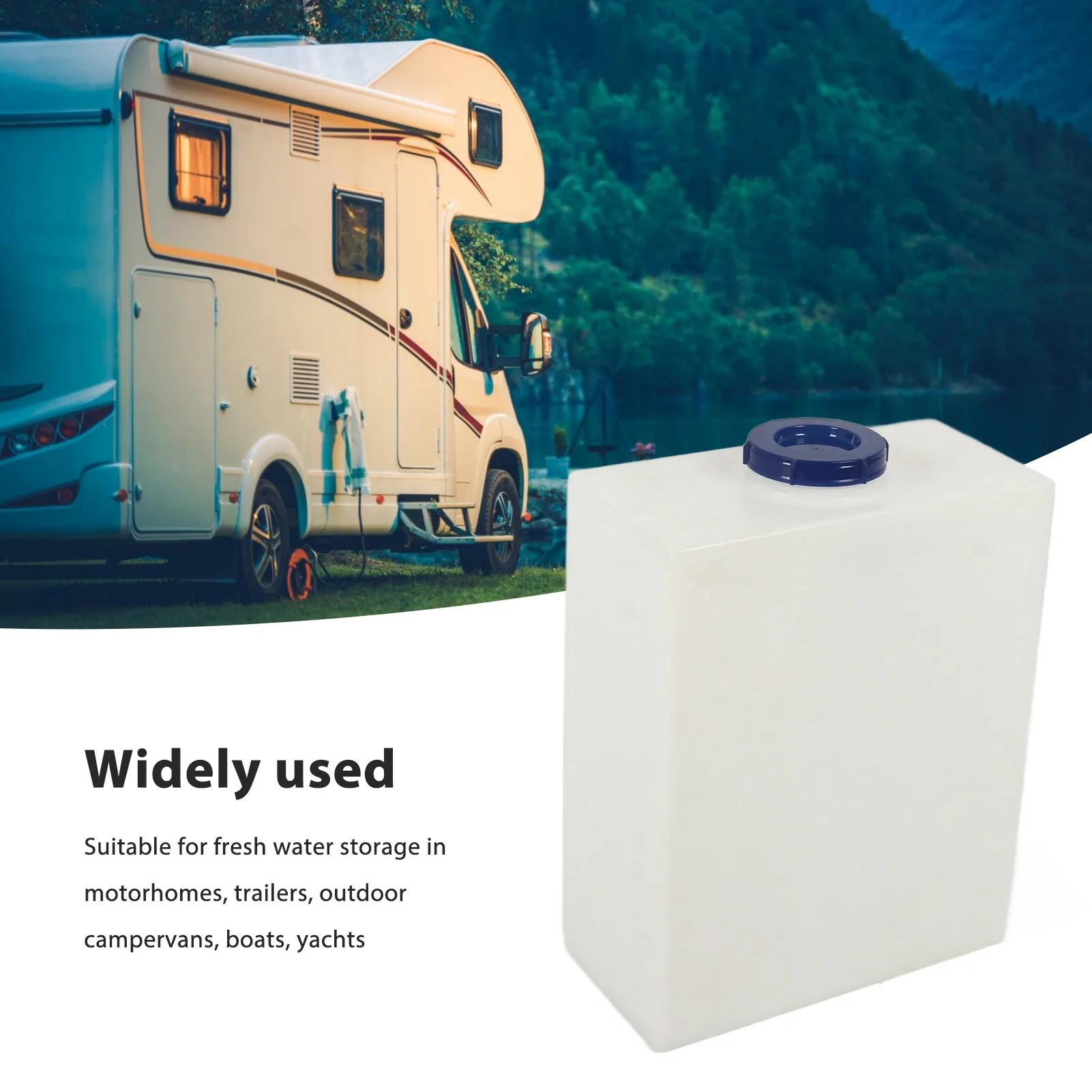 10 Gal RV Water Storage  Shockproof LLDPE RV  Water Holding  Leakproof Widely Used Heat Cold Resistant for