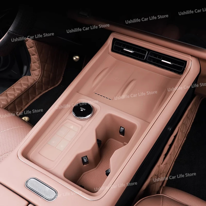 

For CHERY Tiggo 9 Tiggo 8L 2024 2025 Silicone Car Gearshift Mats Window Lift Button Panel Multi-functional Wireless Charging Pad
