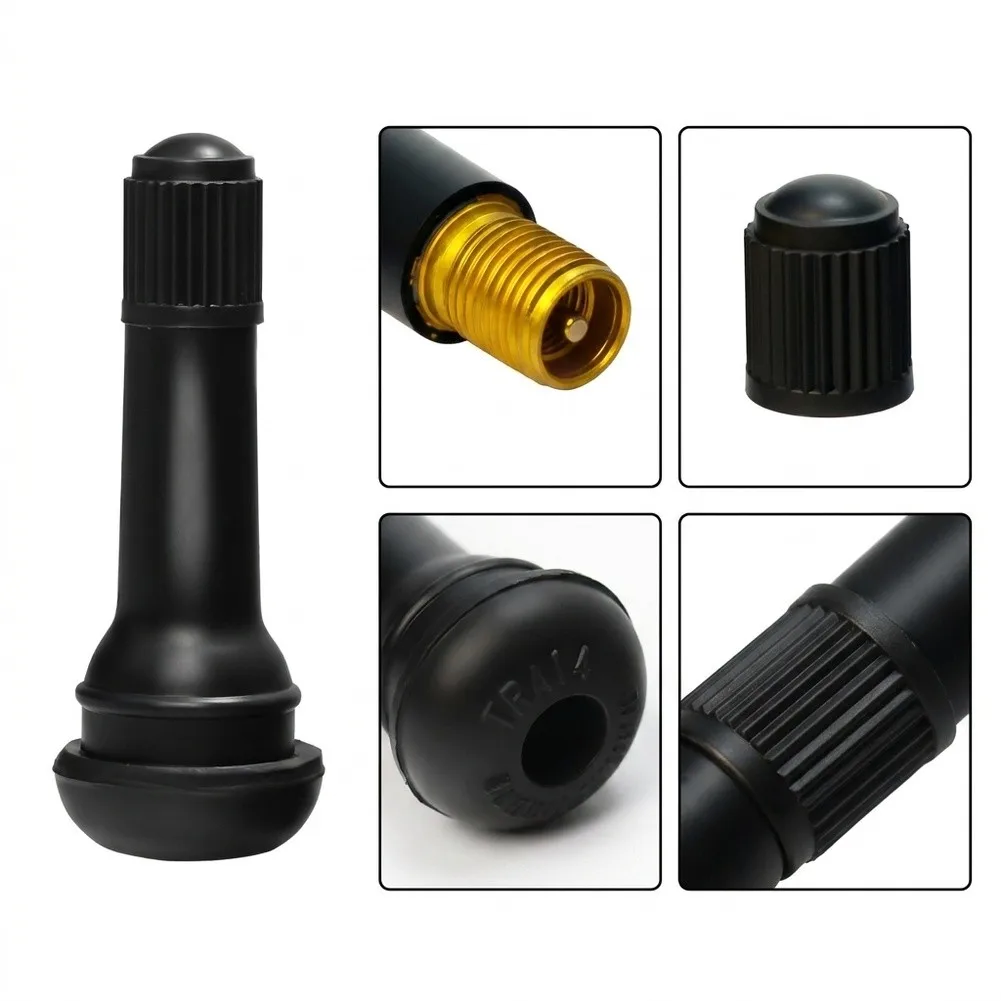 100Pcs Car TR414 Rubber Tire Valve Valve Cores Rubber Auto Repair Parts Accessories Quick To Install