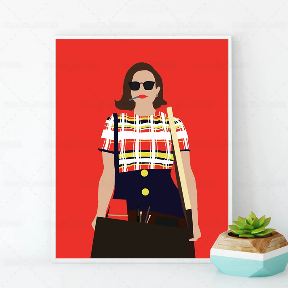 Mad Men Posters Peggy Olson Tv Series Canvas Painting Gift For Room Decoration