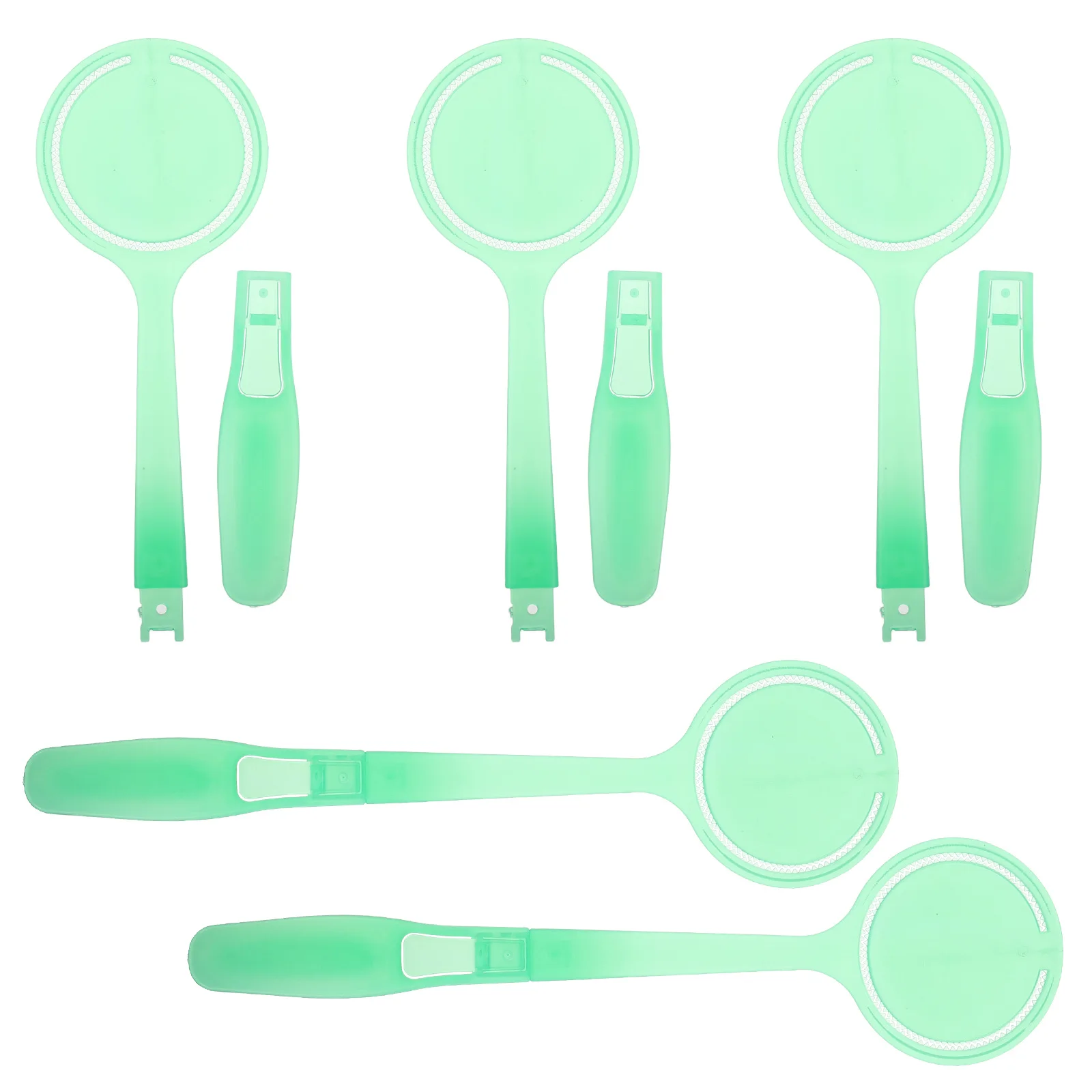 

5pcs Skincare Patting Stick Moisturizing Round Holder Detachable Handle Facial Beauty Tool Enhanced Absorption Cotton