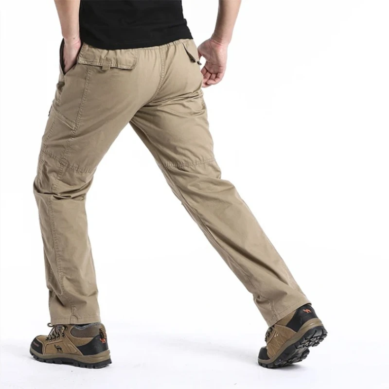 High Quality Men's Cotton Cargo Pants Casual Multiple Pocket Tacitcal Pants Spring Autumn Outdoor Camping Hiking Work Pants 6XL