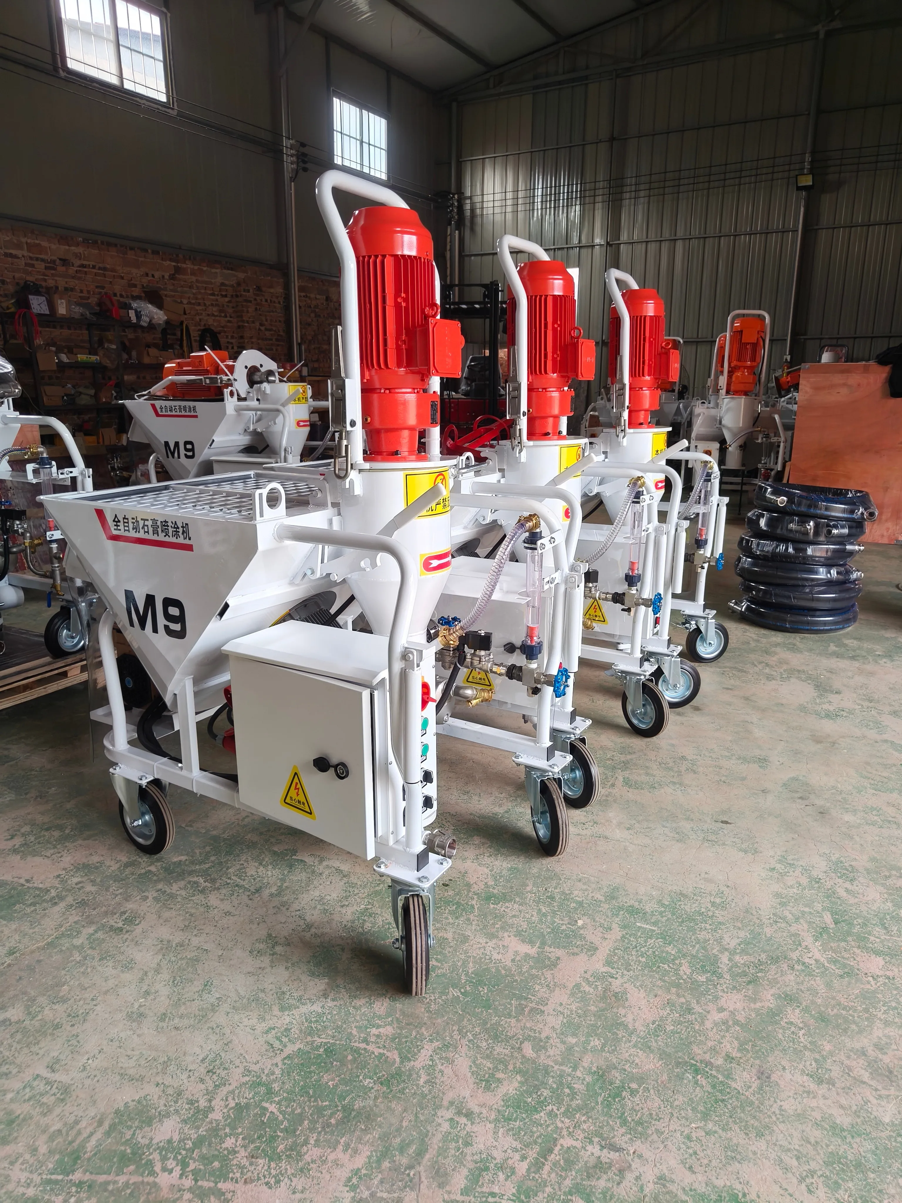 Automatic Gypsum Spraying Machine, High Efficiency & Energy Saving, Easy Operation, Construction Plastering Tool