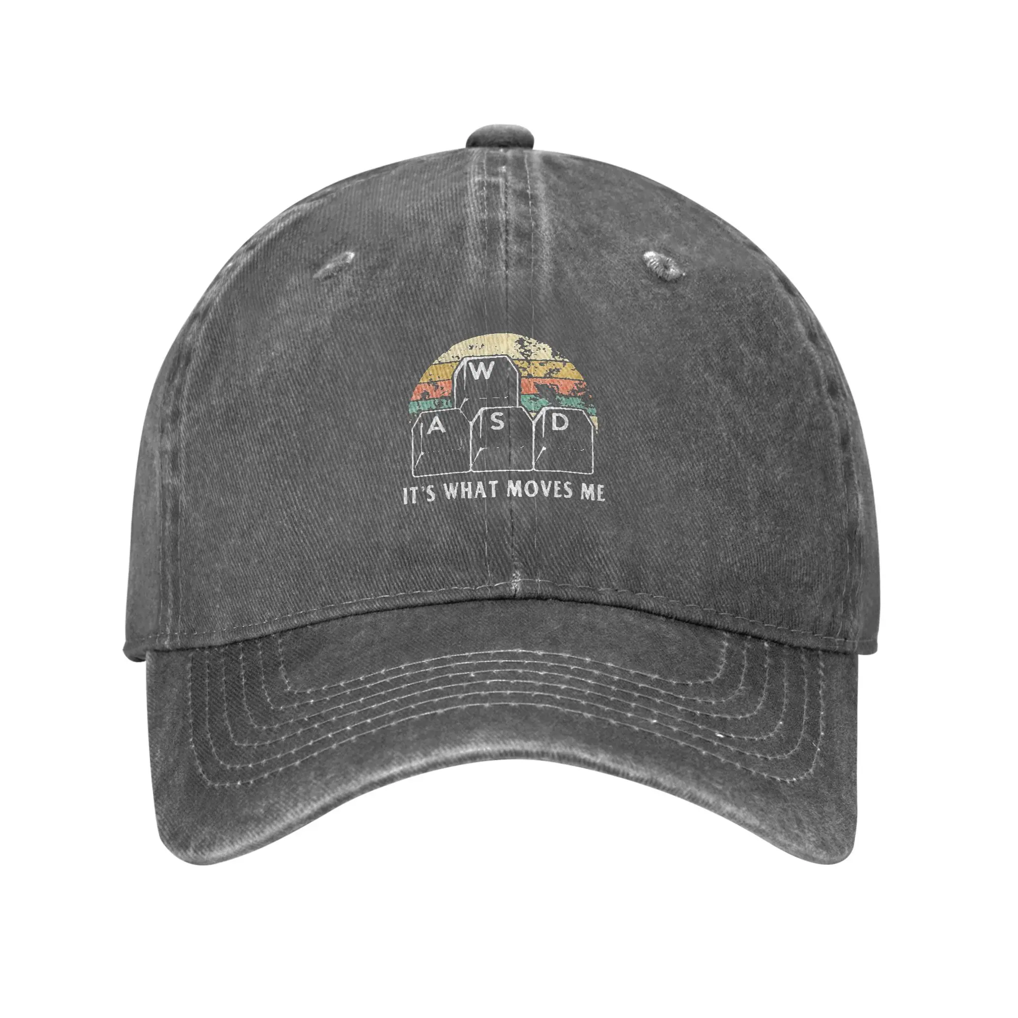 Fashion WASD It s What Moves Me - Funny PC Gamer Computer Nerd Gift baseball cap  Going To Work Or School Sun Visor Ladies