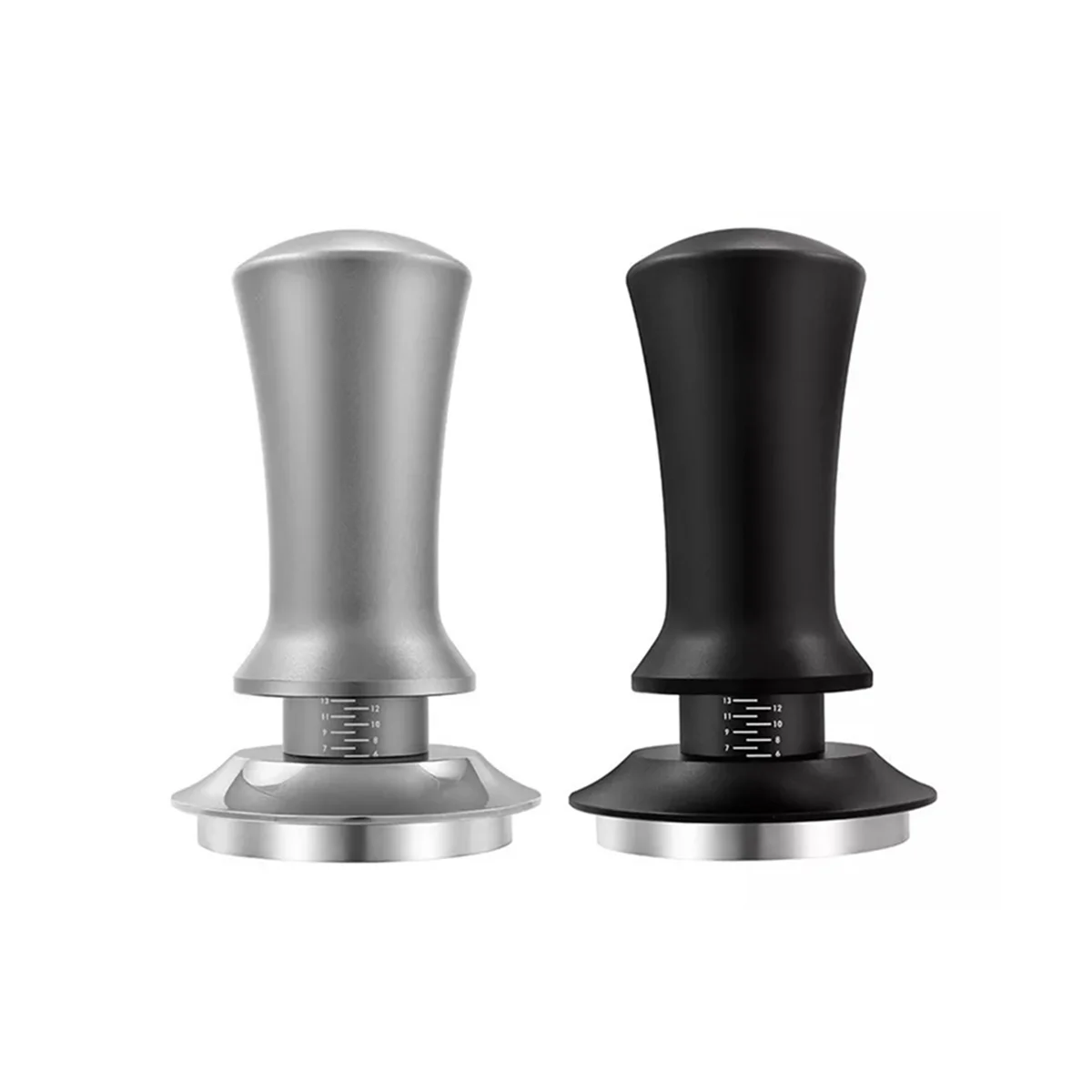 58Mm Coffee Tamper Adjustable Depth with Graduated 30Lb Espresso Spring Calibrated Tamper Stainless Steel