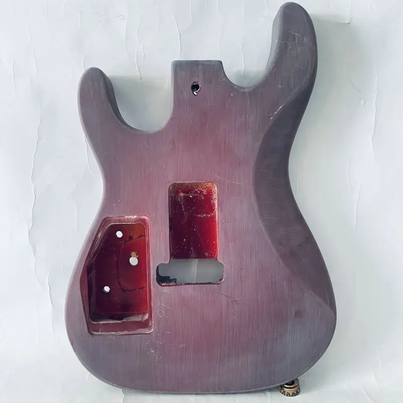 FB298  Floyd Rose Tremolo Bridge Electric Guitar Body  in Solid Wood  for DIY Replace Unfinished OEM Order Accept