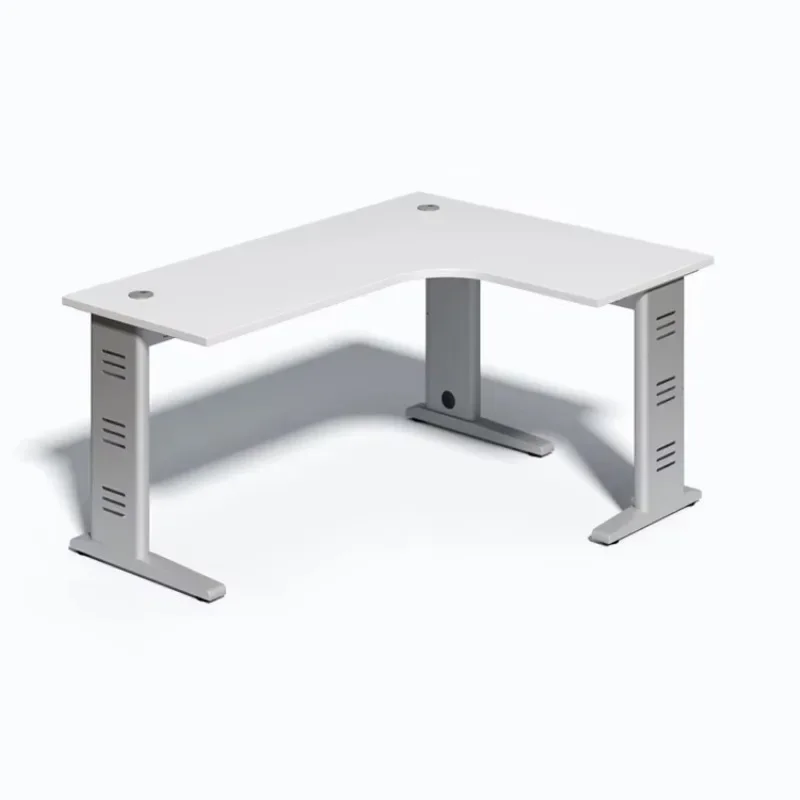 Xusheng Custom Contemporary Titan L-Shaped Standing Office Desk Easy Assembly with Durable Three-Legged Stable Design