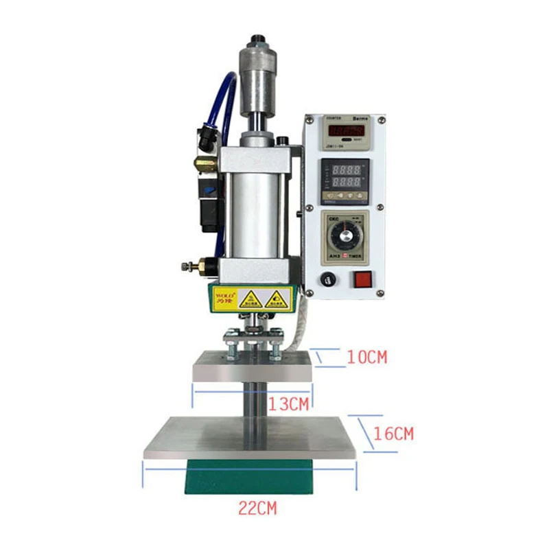 Desktop Pneumatic Hot Foil Stamping Machine Business Card Leather Bronzing Embossing Equipment For PVC Card Paper Wood Press