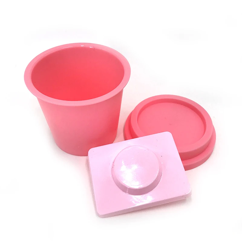 Private Label 3D Mink Eyelash Custom Lash box Pink Coffee Cups Lash Packaging without Lashes