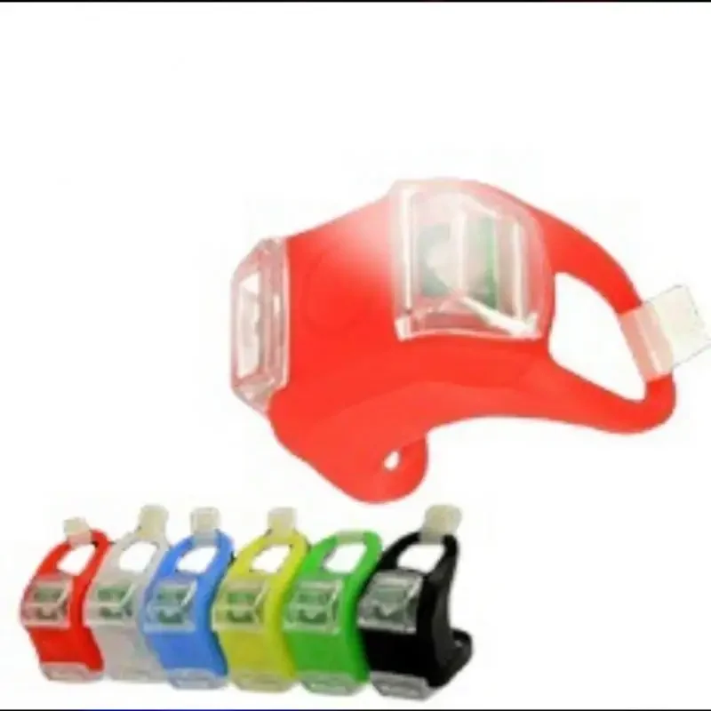 1~6Pcs Scooters Tail Frog Light Waterproof 2 LED Beads 3 Modes Reminder Warning Silicone Night Riding Lamp LED Headlight