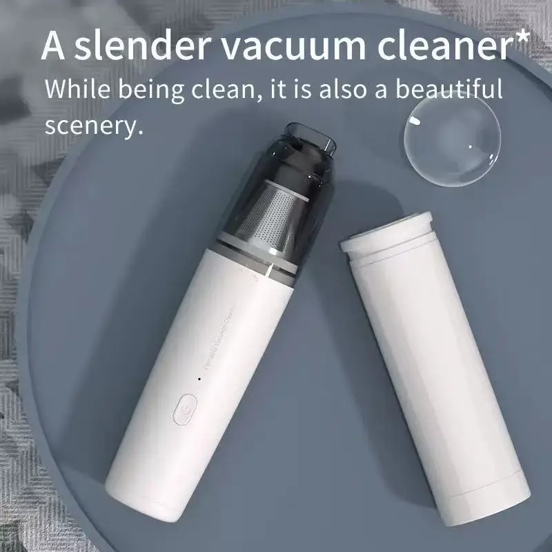 Mini Handheld Vacuum Cleaner Car Use Wireless Charging High Power Portable Fungus Eliminator for Home And Car Interior Cleaning