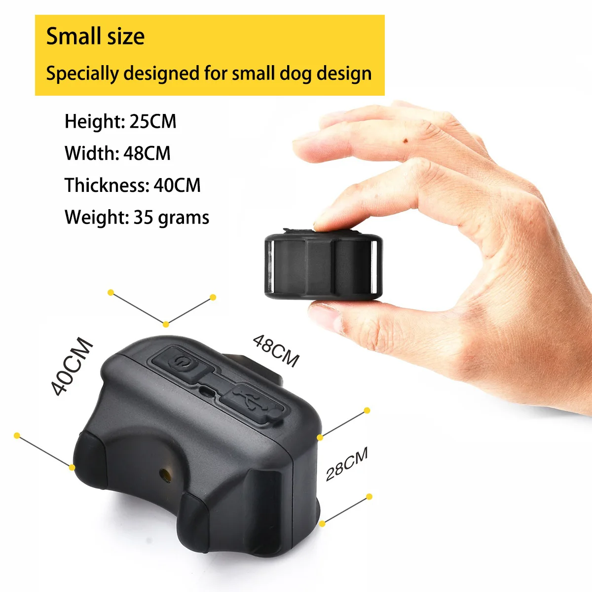 

Dog Collar with Remote Control, Rechargeable Dog Training Collar, IPX7 Waterproof E Collar for Dogs for All Dog Sizes 10-120lbs