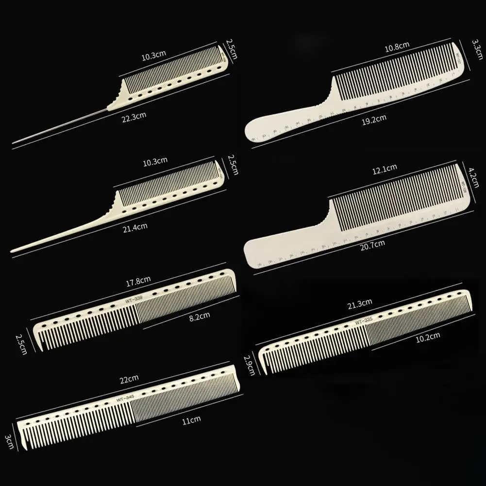 Hairdressing Comb  Useful Professional Natural Hair Cutting Comb with Scale  Ultra-thin Barber Comb