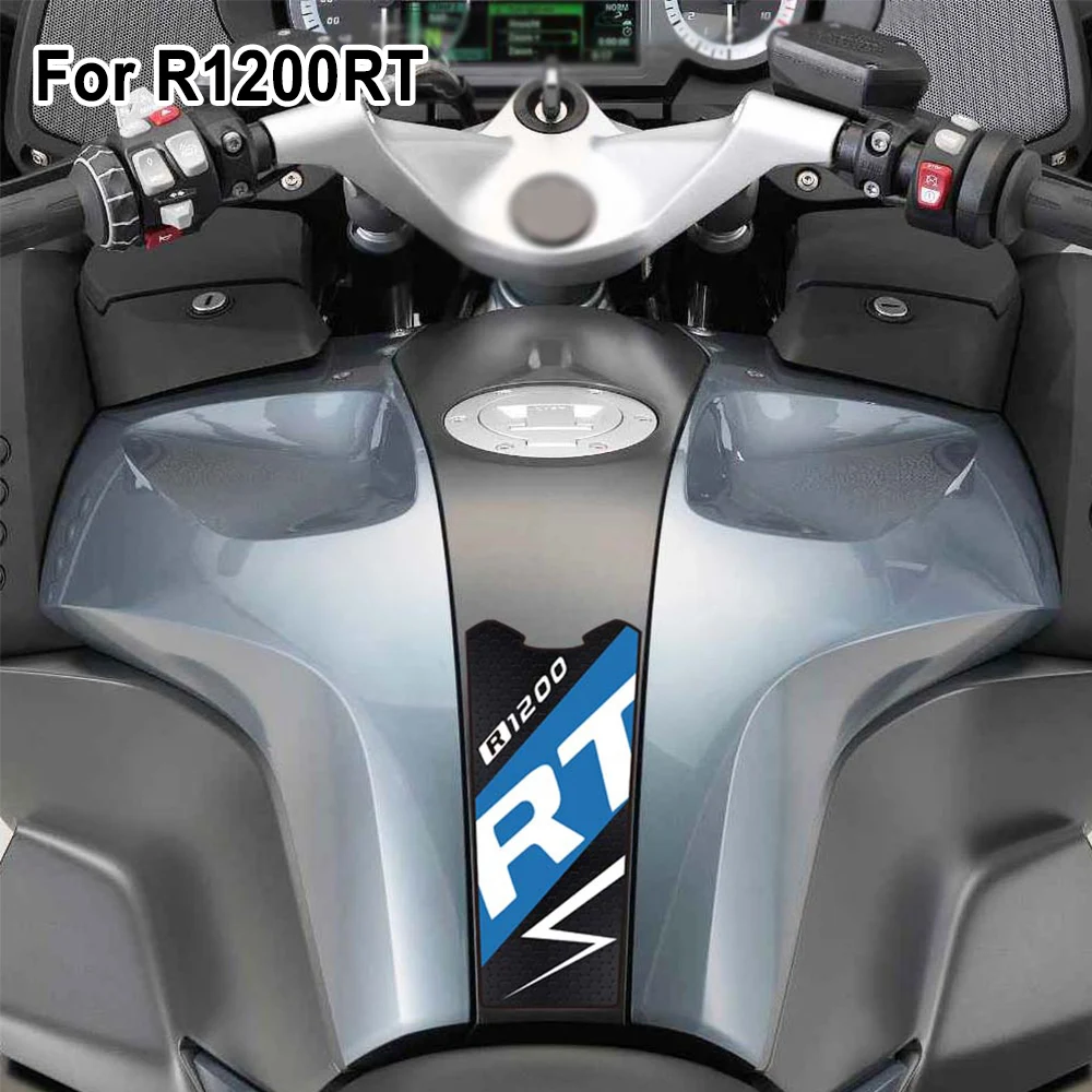ل BMW R1200RT R 1200 RT r1200rt دراجة نارية عدم الانزلاق الجانب خزان منصات الركبة مجموعة قبضة مكافحة زلة خزان الوقود وسادة حماية ملصقات