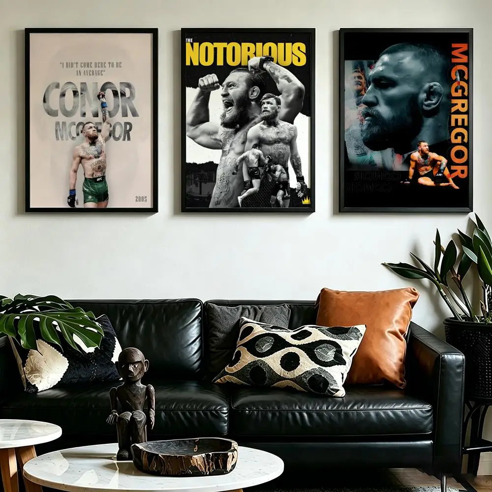 Poster HD art, waterproof, sticky wall, home decoration (living room, bedroom, bar), aesthetic Athlete C-Conor M-McGregor