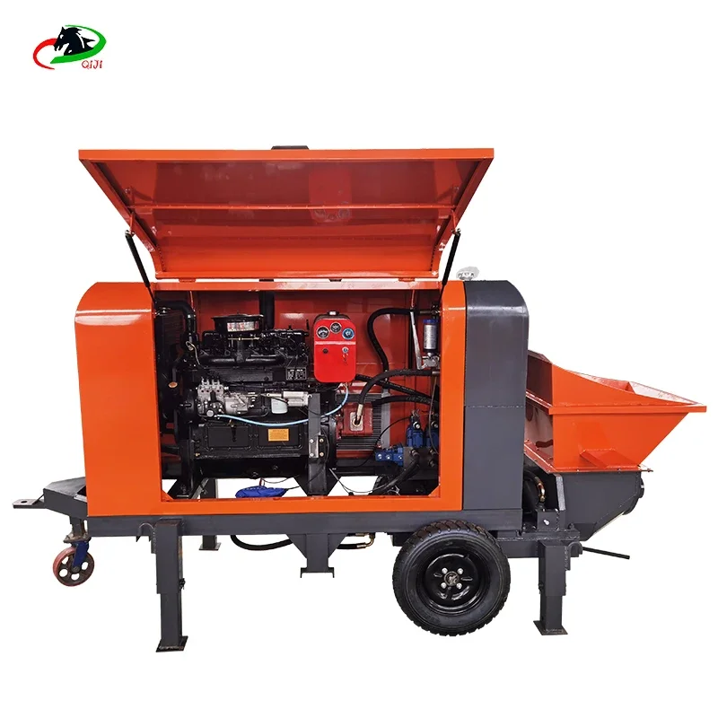 Factory direct sales of powerful diesel type secondary structural column pump concrete delivery pump truck